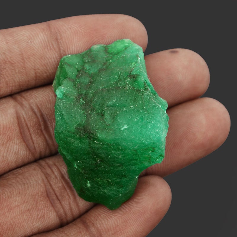 GEMHUB Natural Green Emerald Gemstones for Jewelry Making 974.00 Ct. Certified Crystals and Healing Stones l Rock Rough Emerald Stone - Image 4